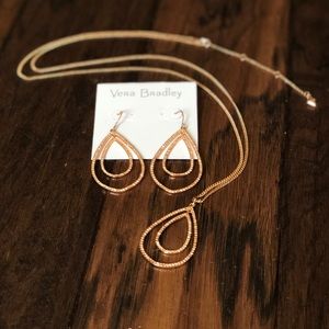 Vera Bradley earrings and necklace